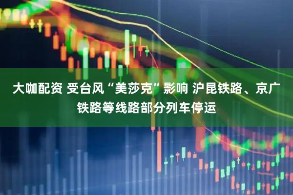 大咖配资 受台风“美莎克”影响 沪昆铁路、京广铁路等线路部分列车停运